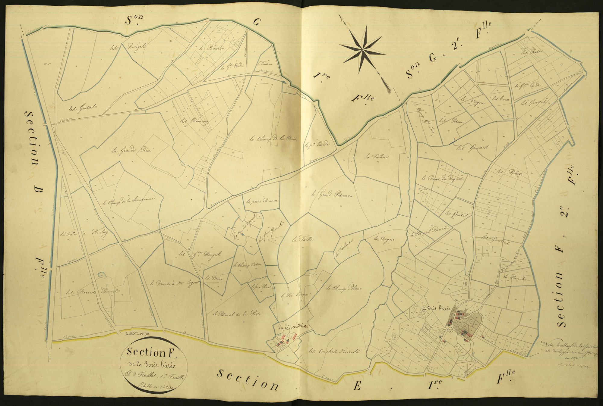 Parnac - Section F1, dite de la Forêt bâtée.