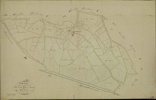 Parnac - Section C3, dite du Bourg.