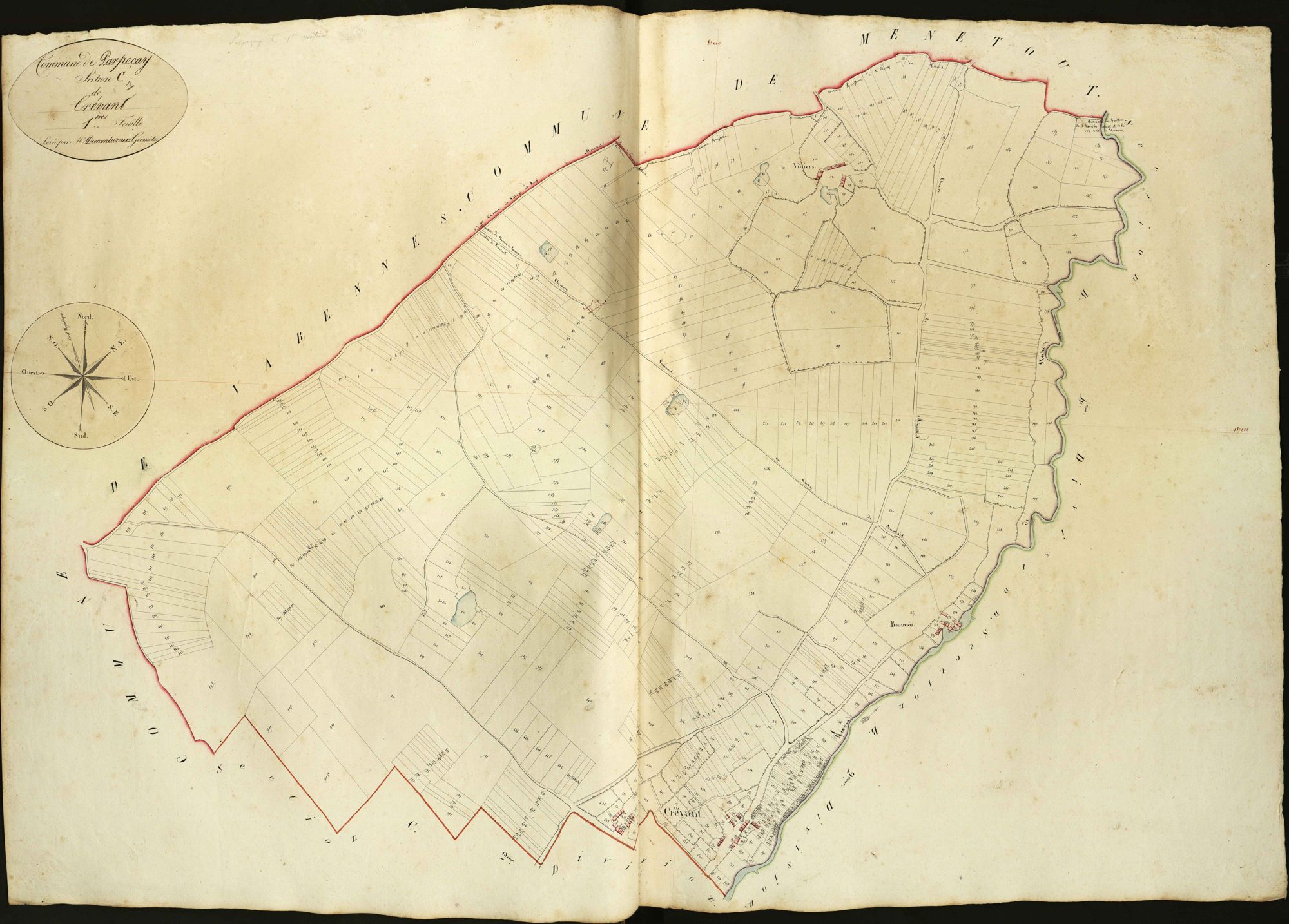 Parpeçay - Section C1, dite de Crévant.