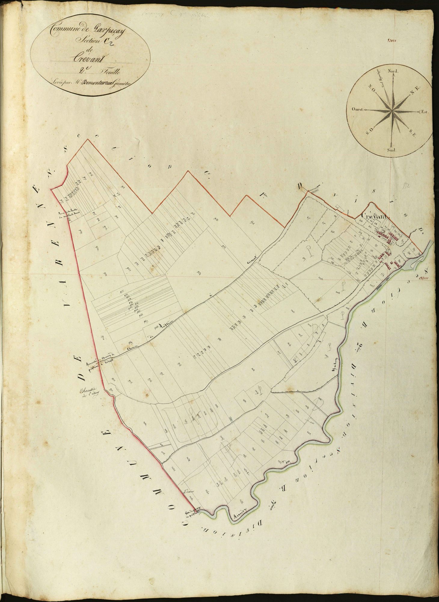 Parpeçay - Section C2, dite de Crévant.