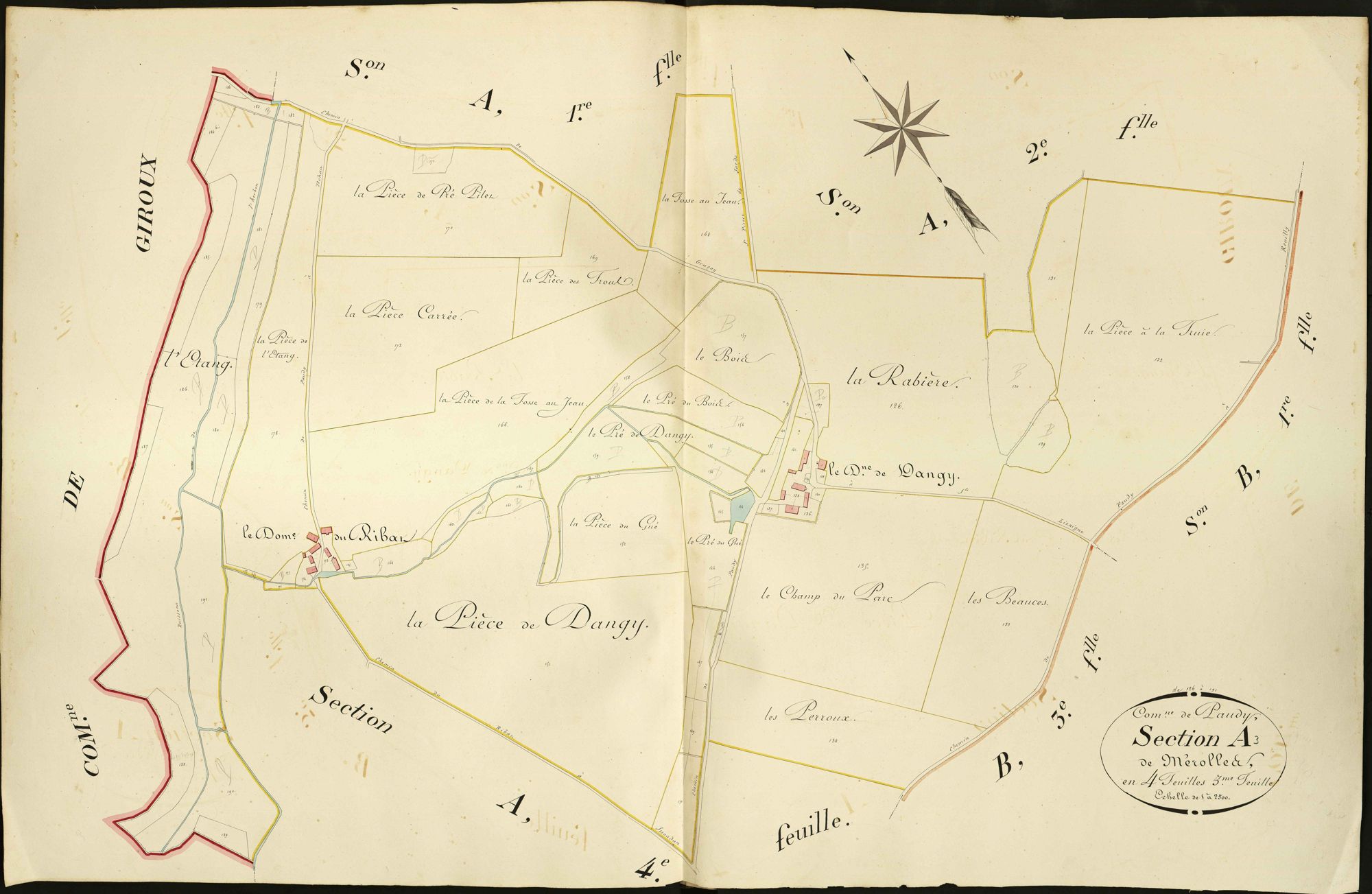 Paudy - Section A3, dite de Mérolles.