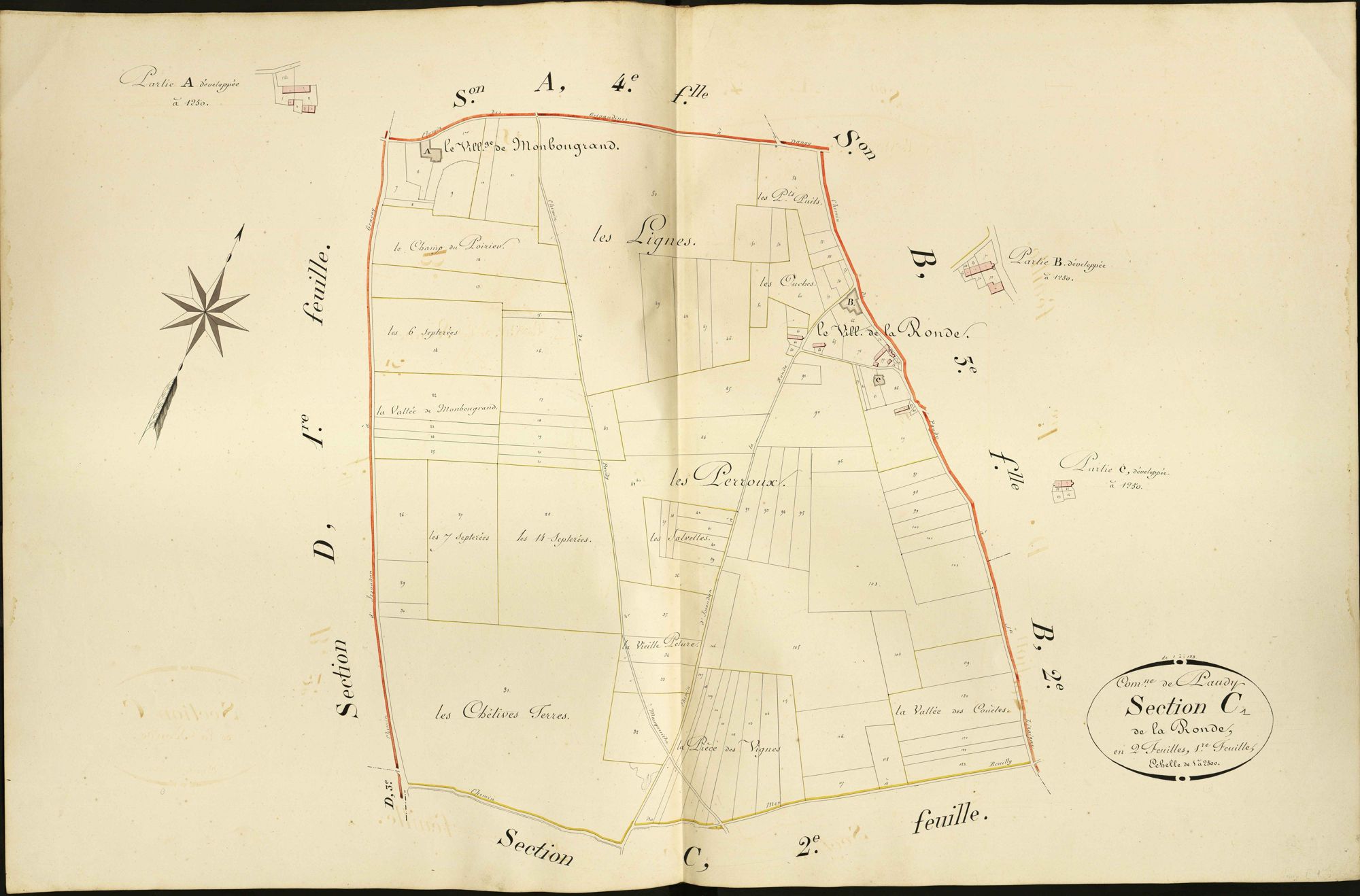 Paudy - Section C1, dite de La Ronde.