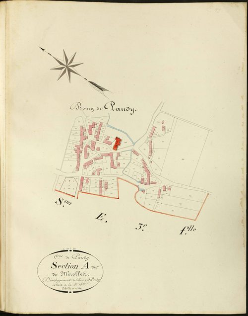 Paudy - Section A4, développement (Bourg de Paudy).