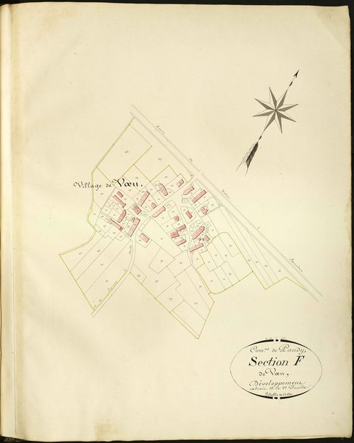 Paudy - Section F2, développement (village de Vu).