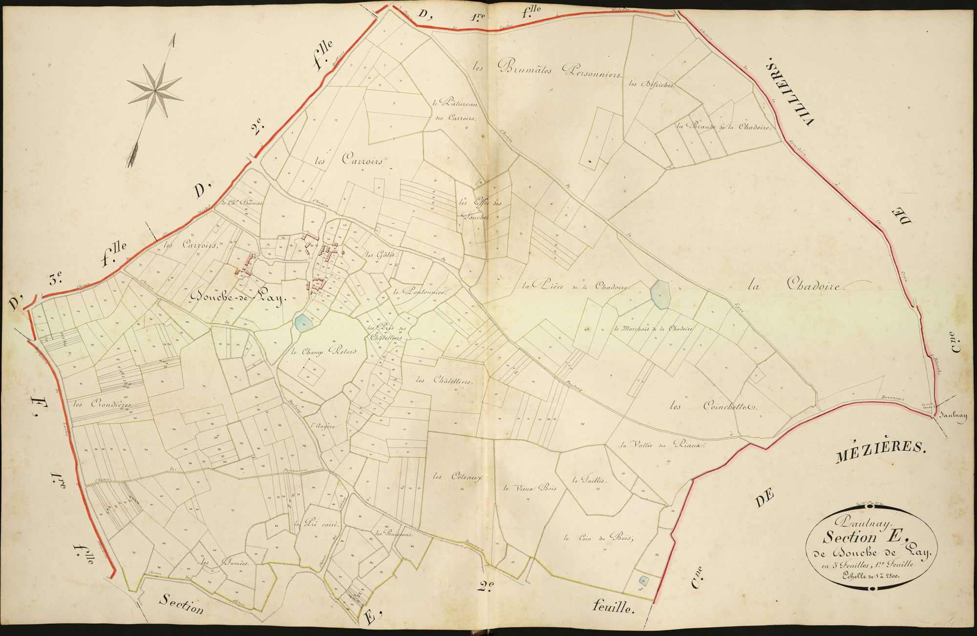 Paulnay - Section E1, dite de Touche de Lay.