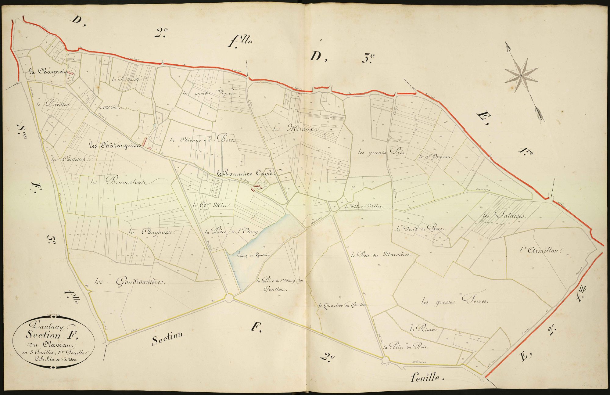 Paulnay - Section F1, dite de Claveau.