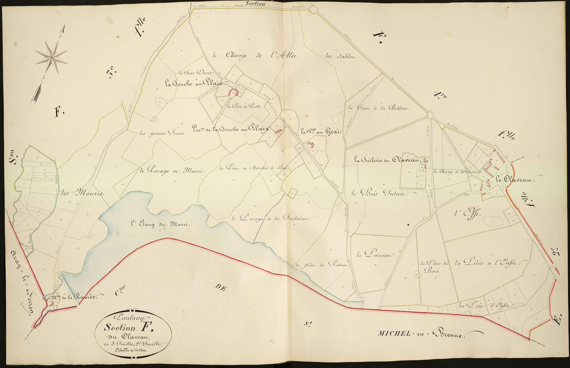 Paulnay - Section F2, dite de Claveau.