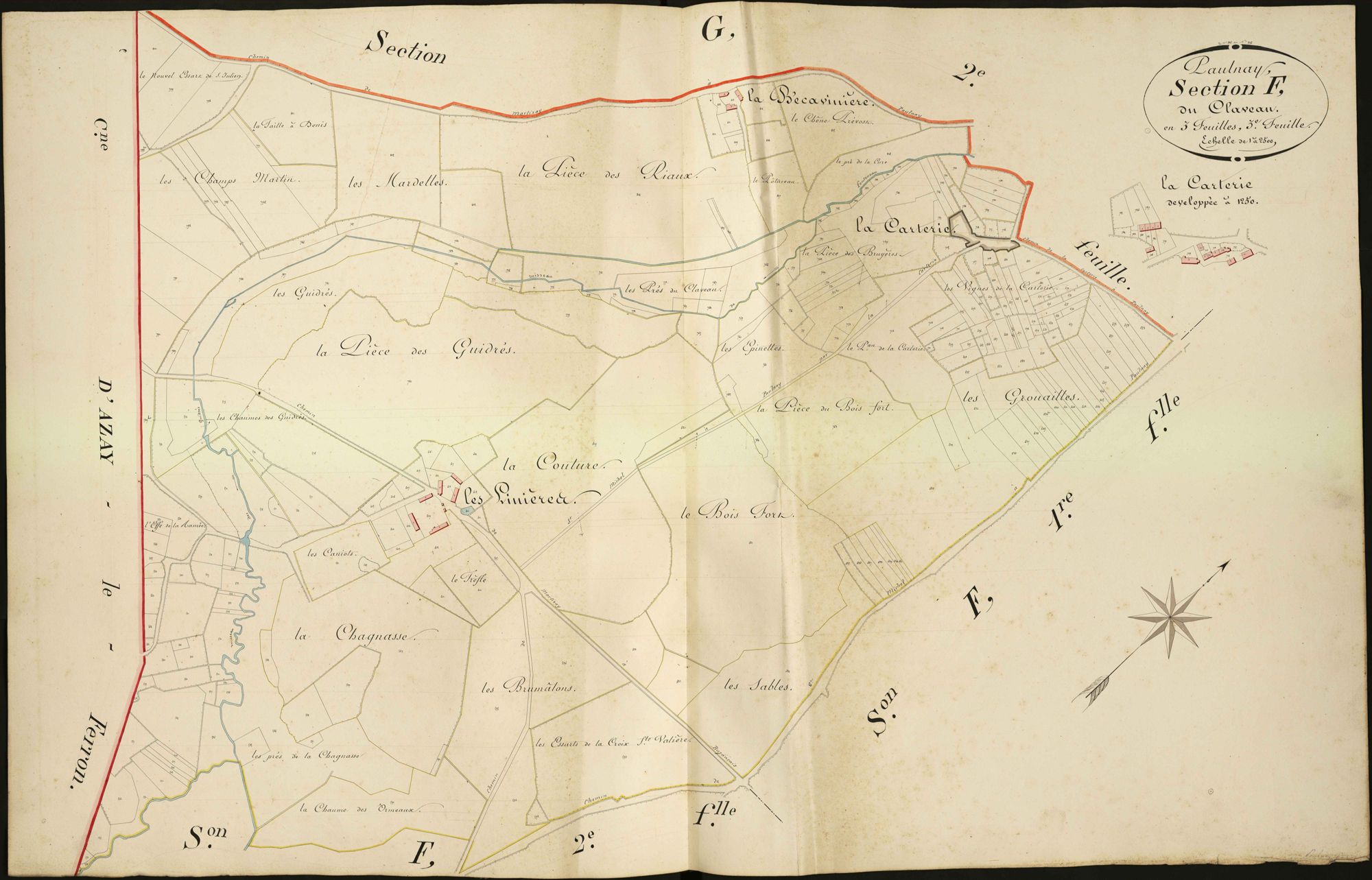 Paulnay - Section F3, dite de Claveau.