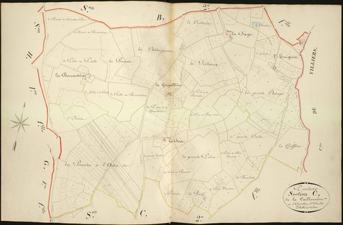 Paulnay - Section C1, dite de la Caillonnière.