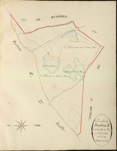 Paulnay - Section E3, dite de Touche de Lay.