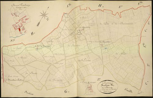 Paulnay - Section G1, dite du Bourg.