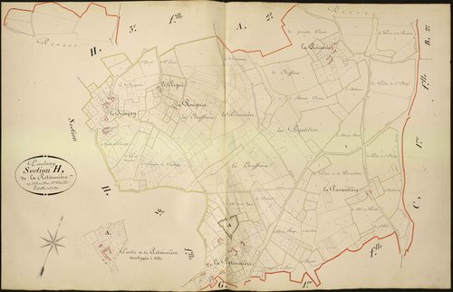 Paulnay - Section H1, dite de la Pétonnière.