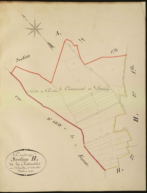 Paulnay - Section H3, dite de la Pétonnière.