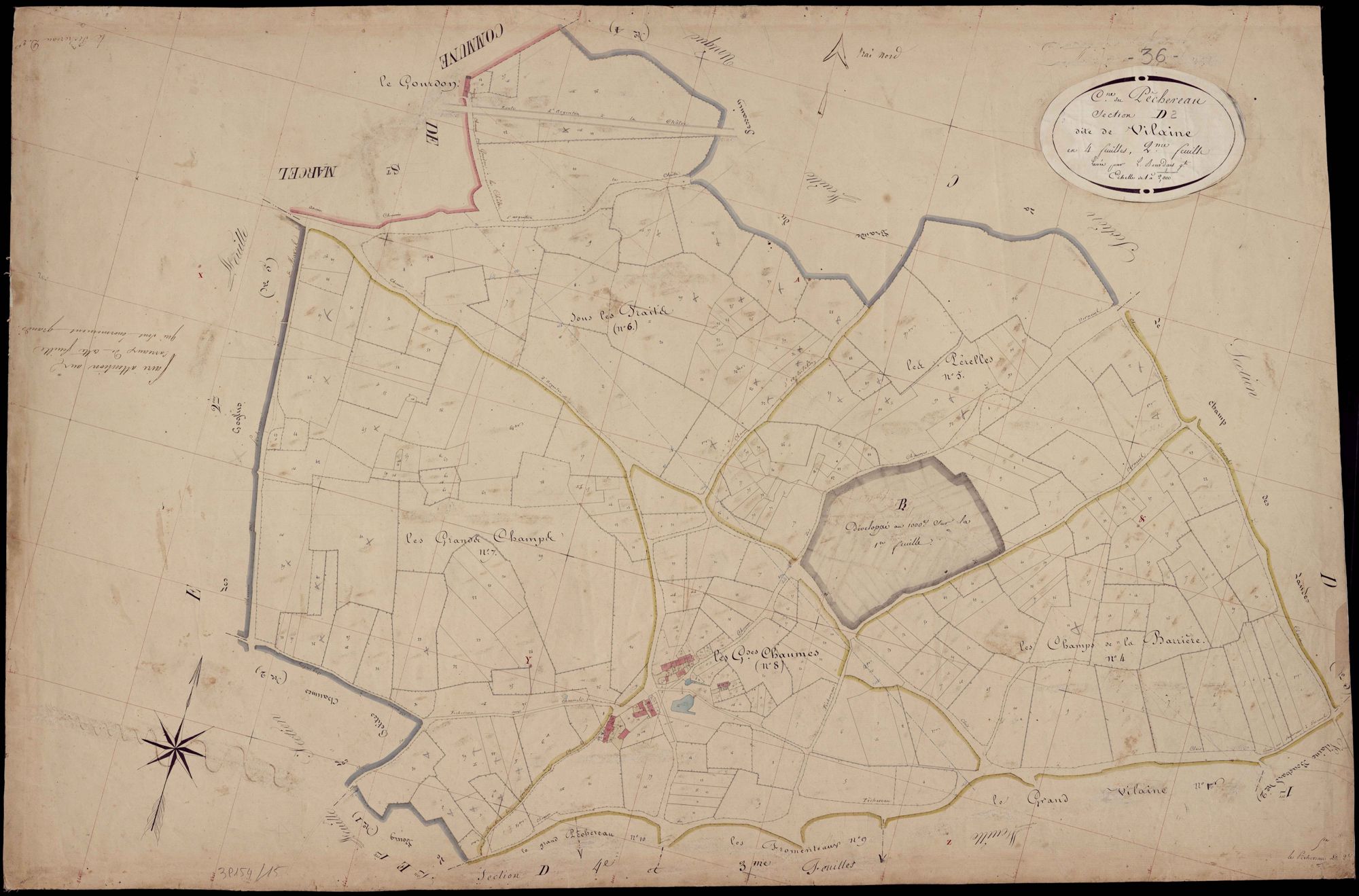 Péchereau - Section D2, dite de Vilaine.