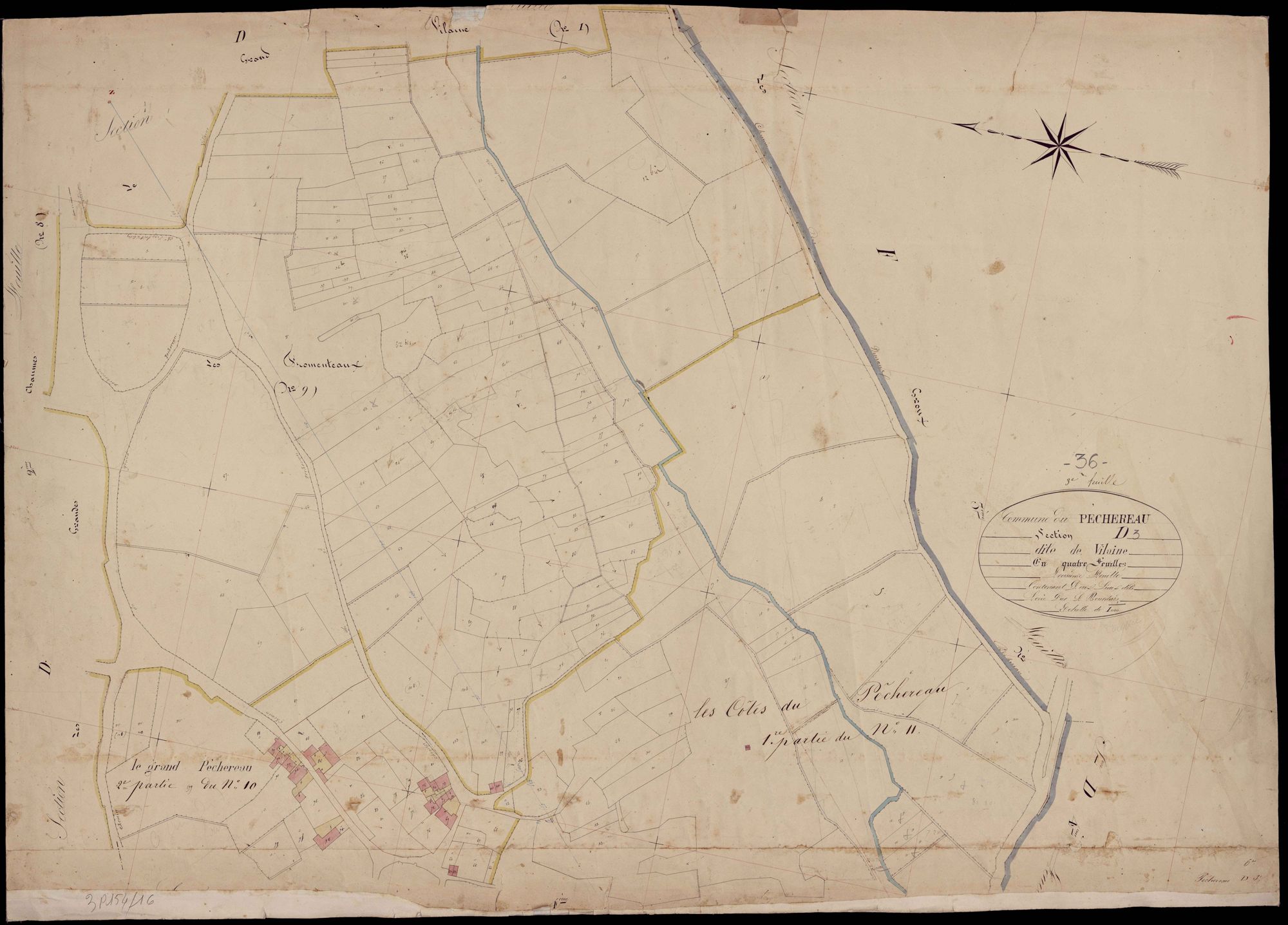 Péchereau - Section D3, dite de Vilaine.