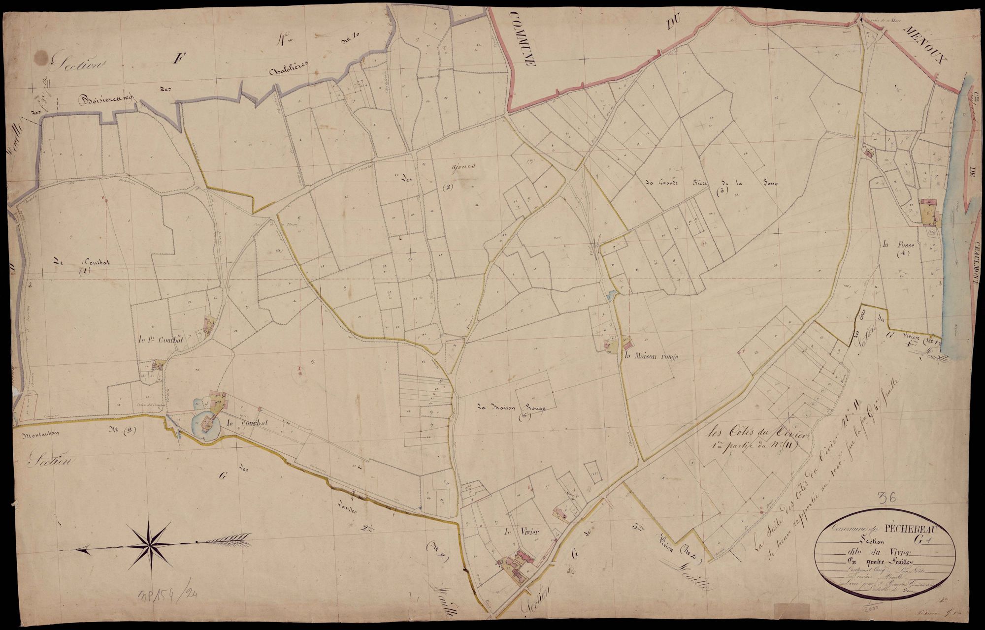 Péchereau - Section G1, dite du Vivier.