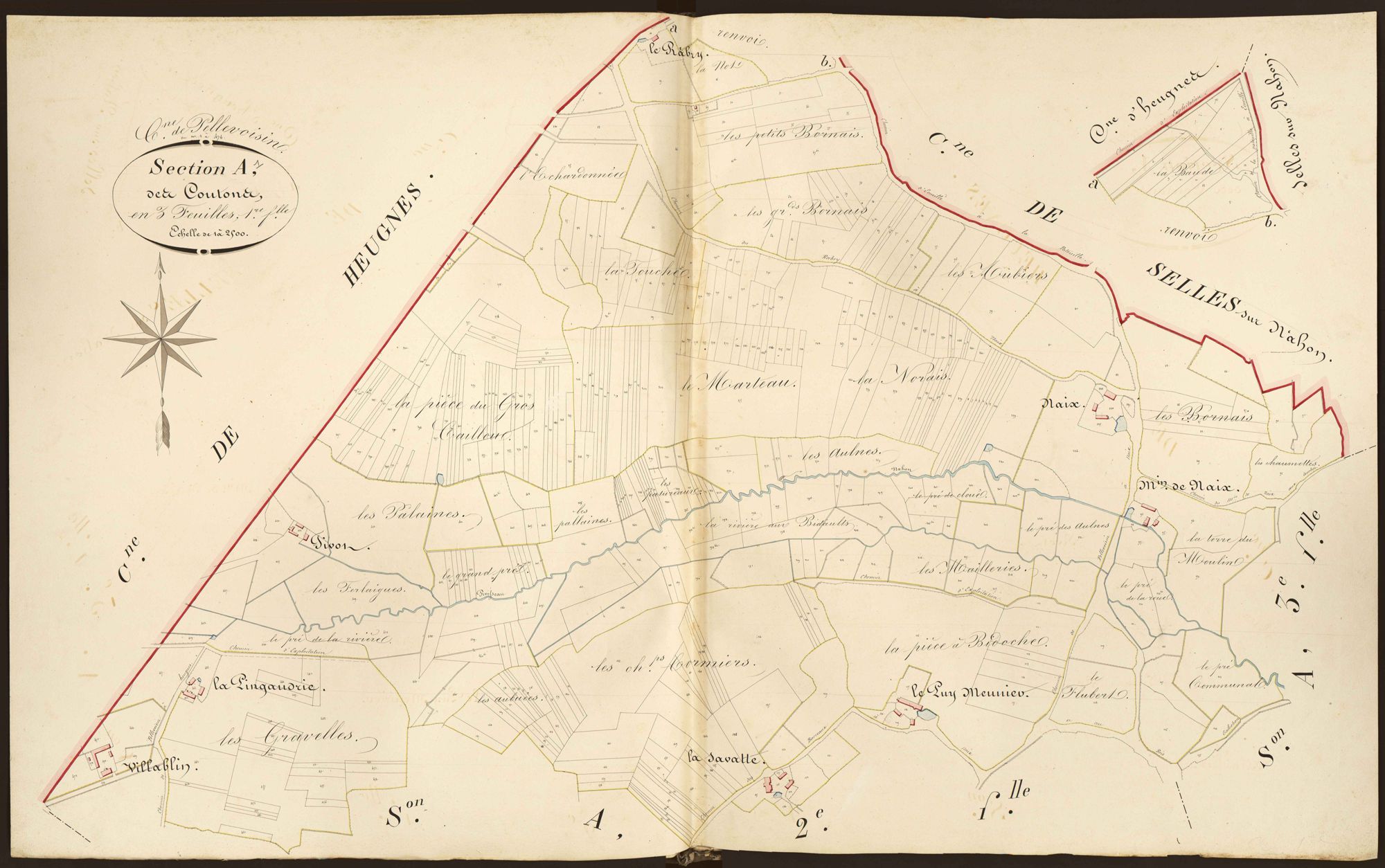 Pellevoisin - Section A1, dite des Coutons.
