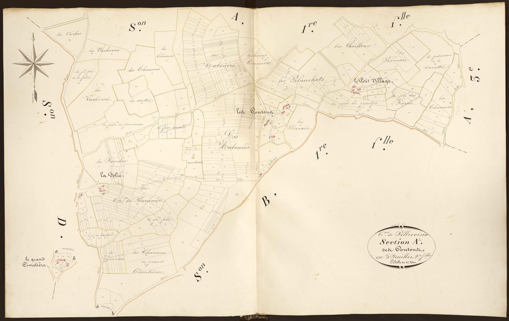 Pellevoisin - Section A2, dite Des Coutons.