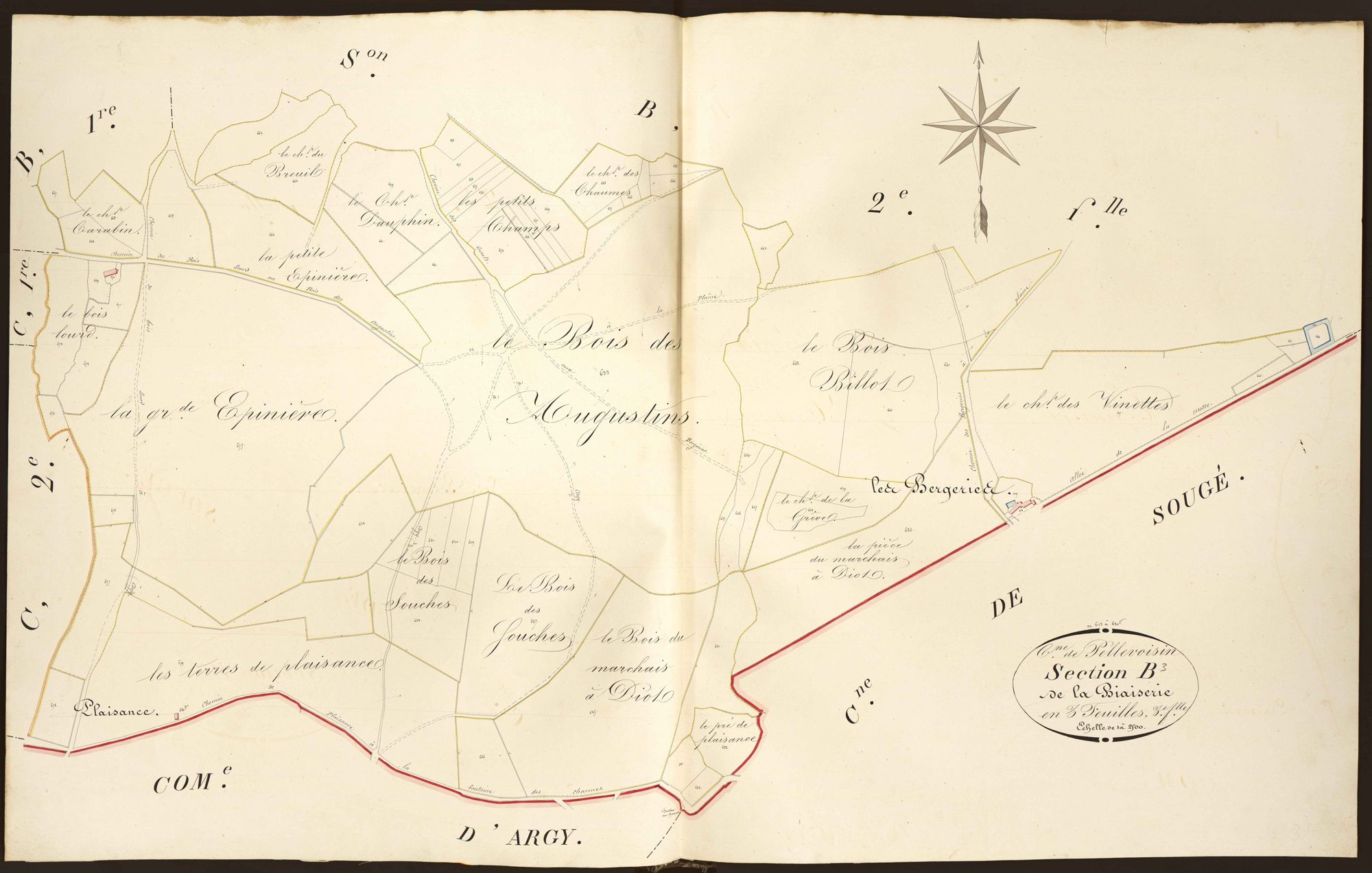 Pellevoisin - Section B3, dite de la Biaiserie.