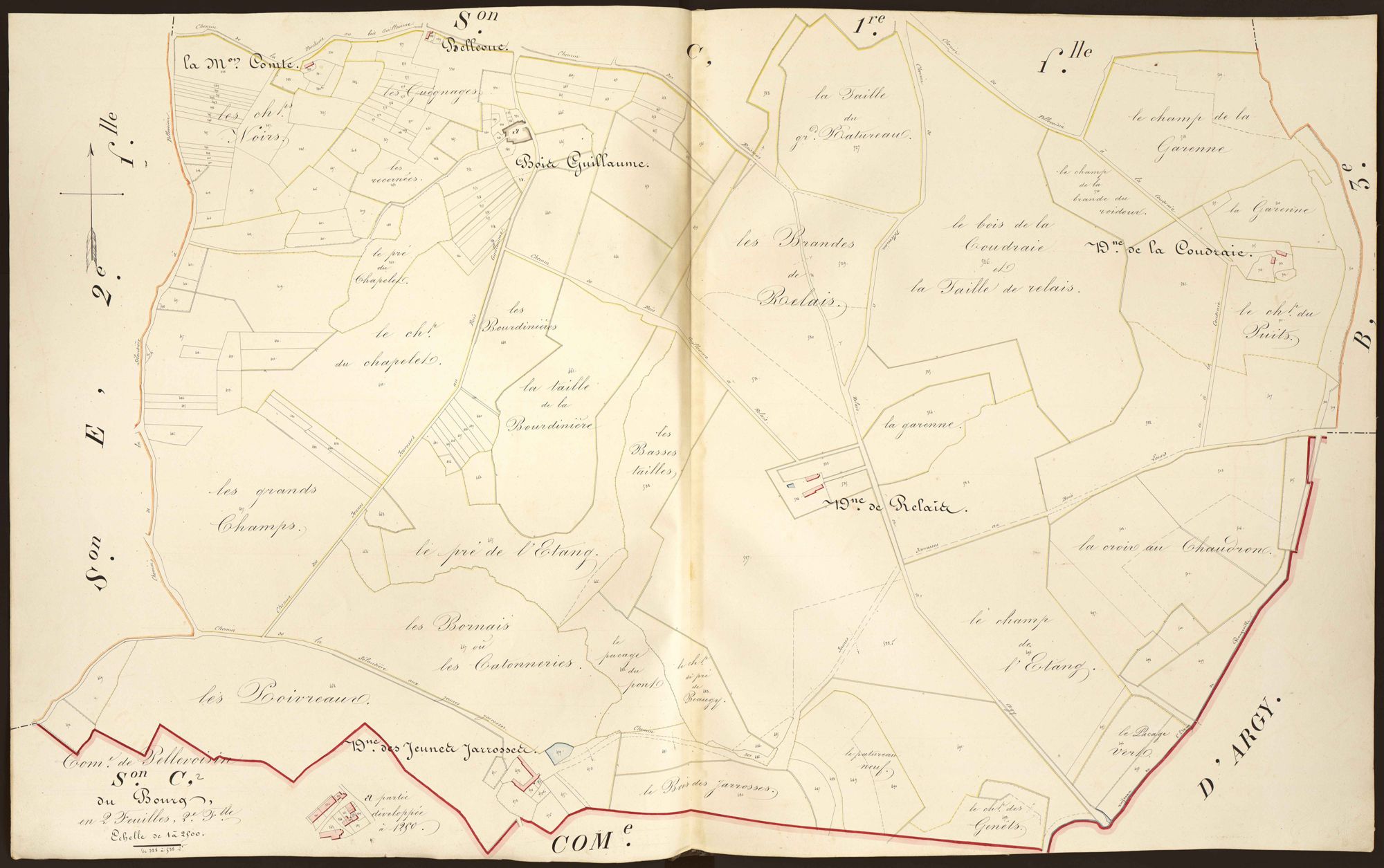 Pellevoisin - Section C2, dite du Bourg.