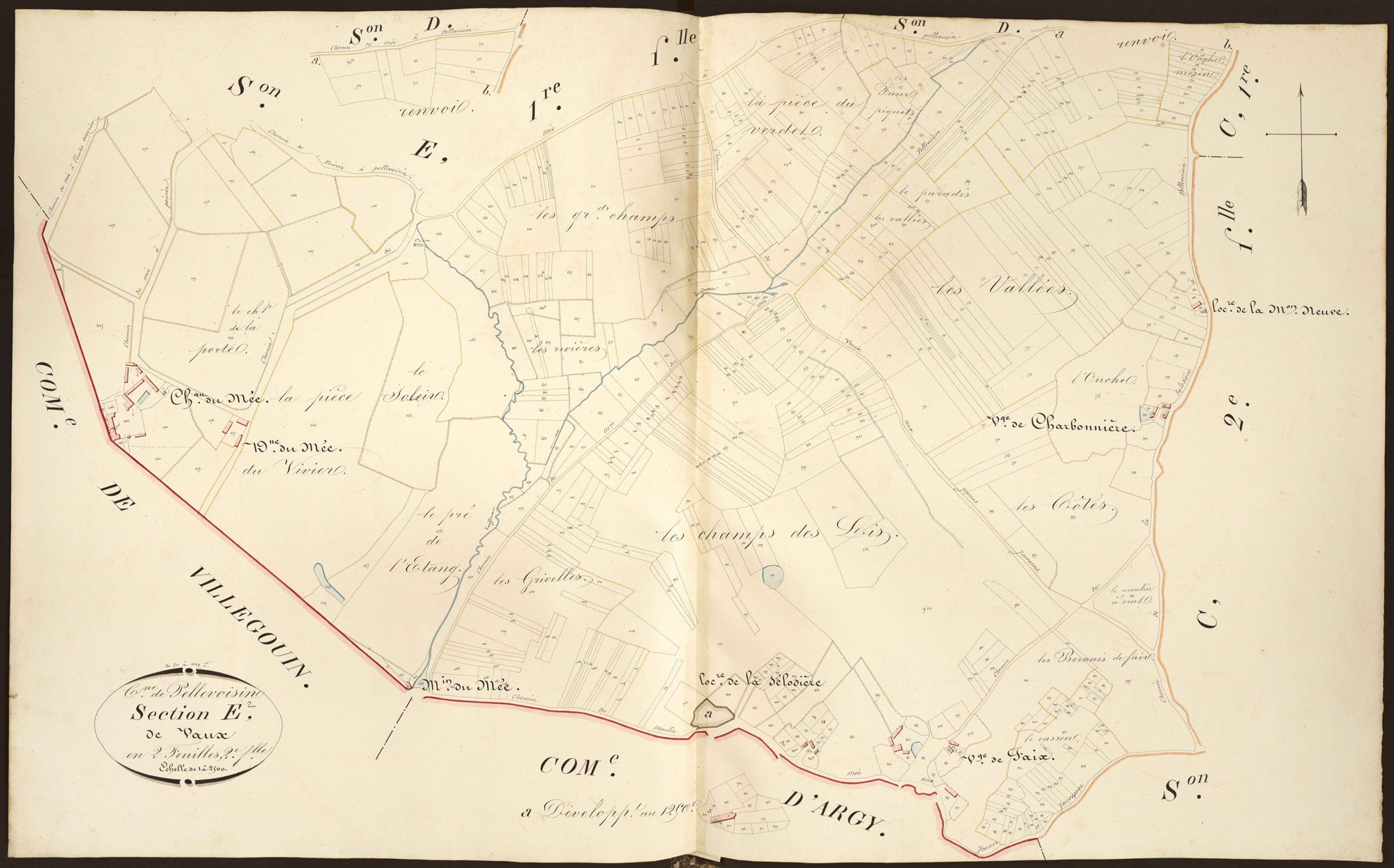 Pellevoisin - Section E2, dite de Vaux.