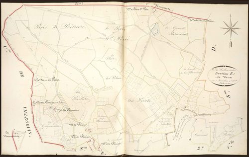 Pellevoisin - Section E1, dite de Vaux.