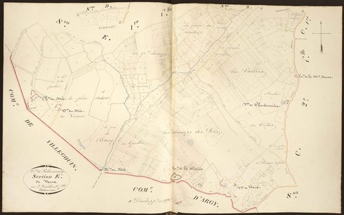 Pellevoisin - Section E2, dite de Vaux.