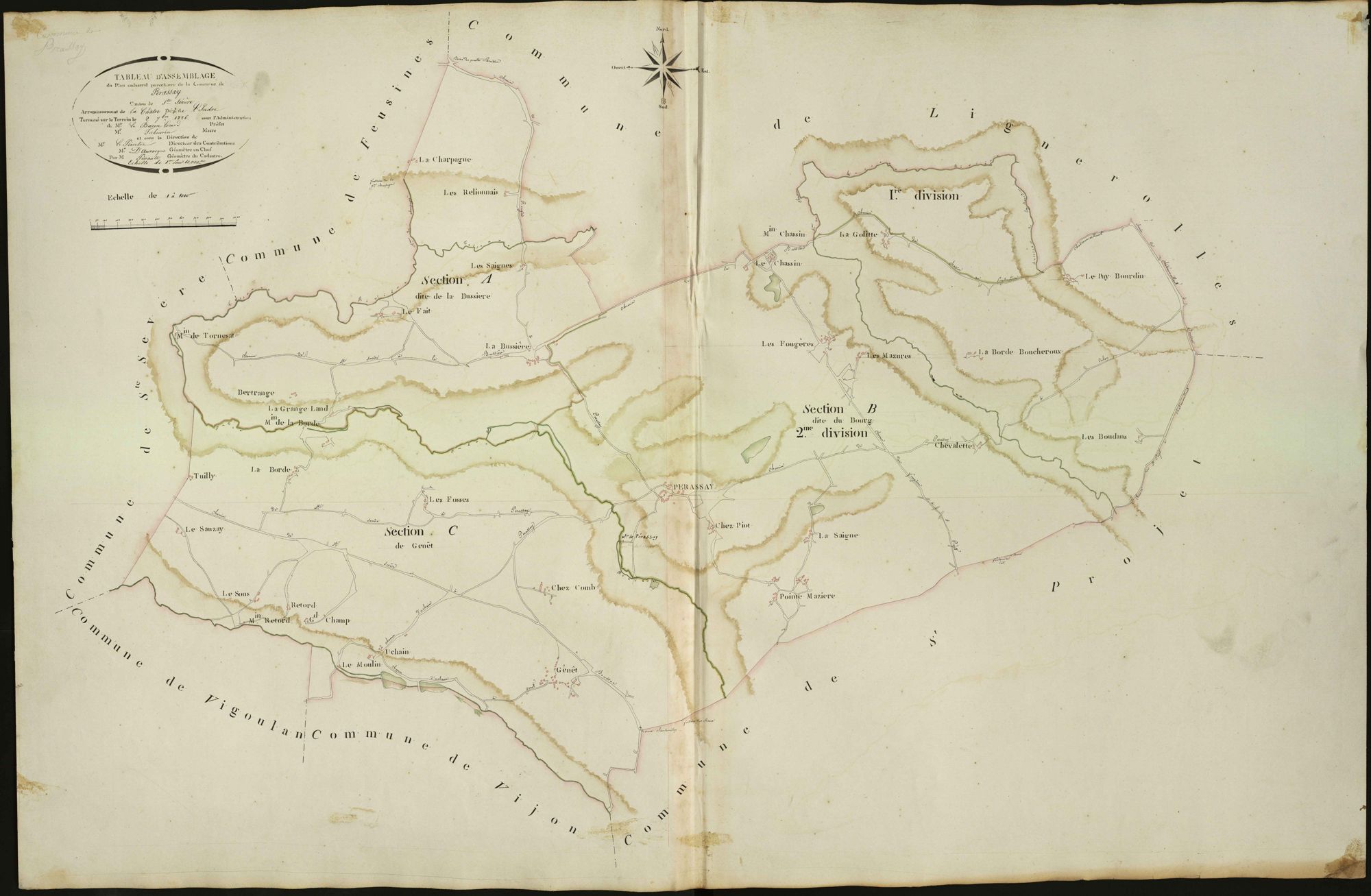 Pérassay - Tableau d'assemblage.