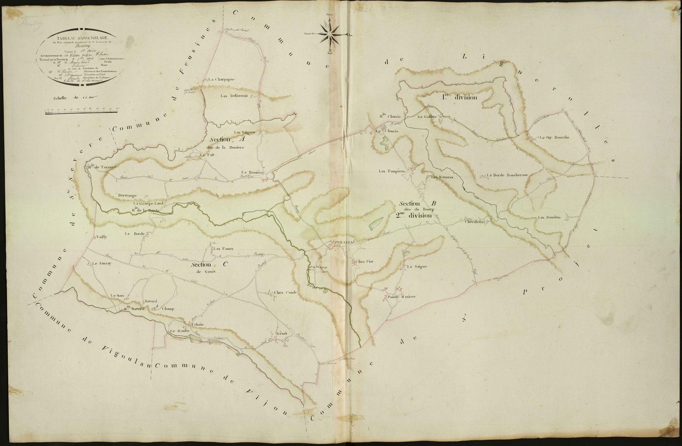 Pérassay - Tableau d'assemblage.