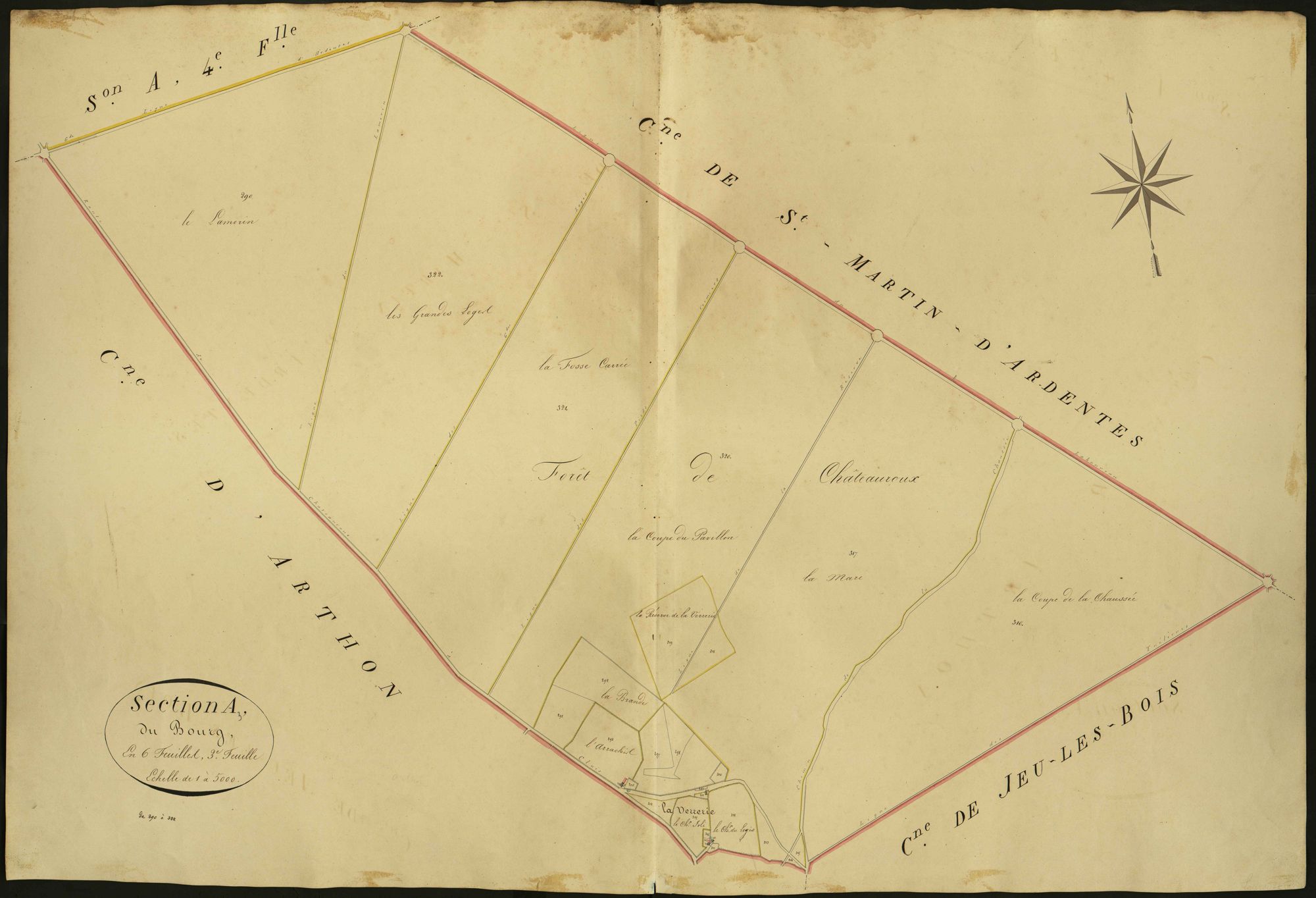 Poinçonnet - Section A3, dite du Bourg.