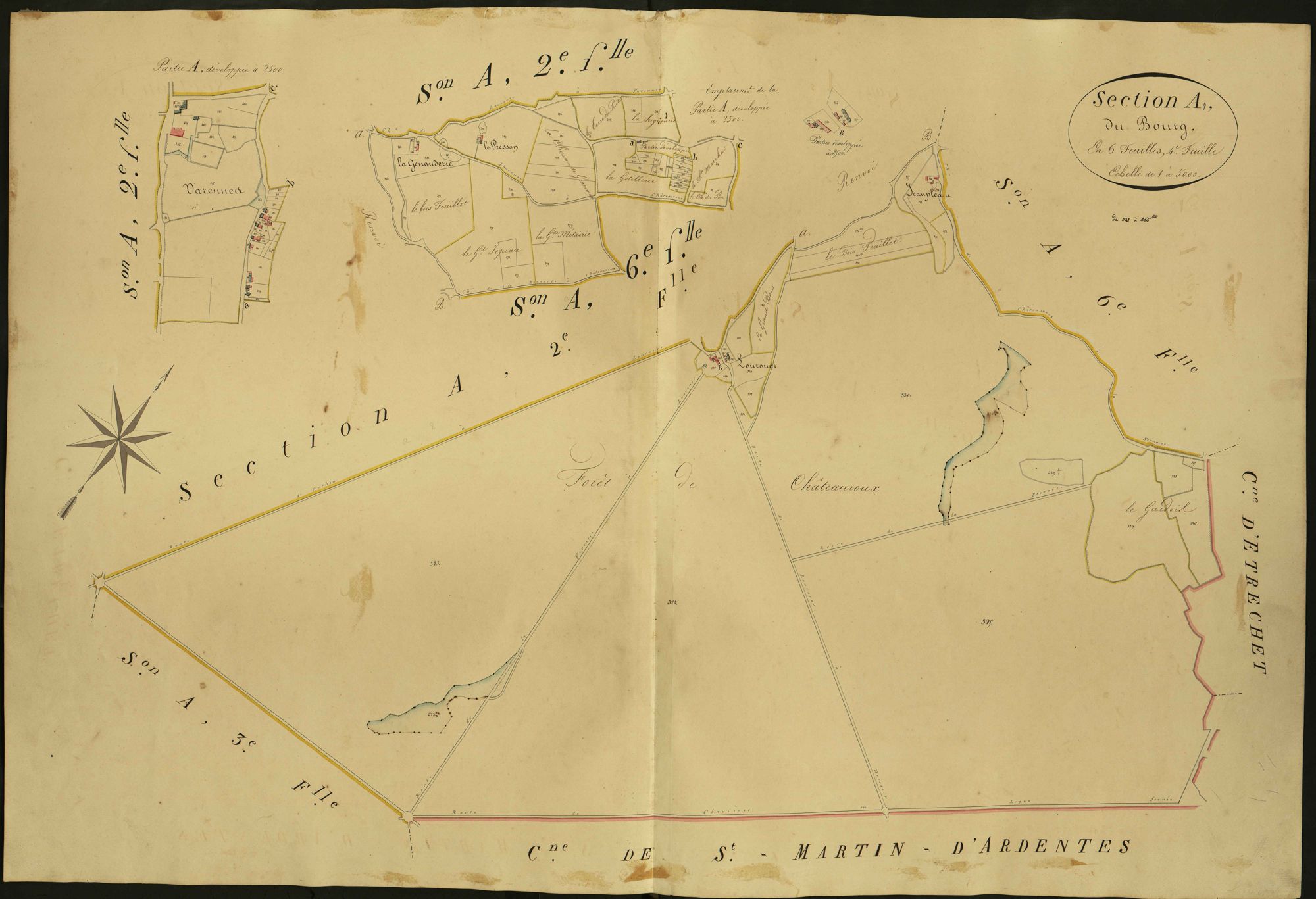 Poinçonnet - Section A4, dite du Bourg.