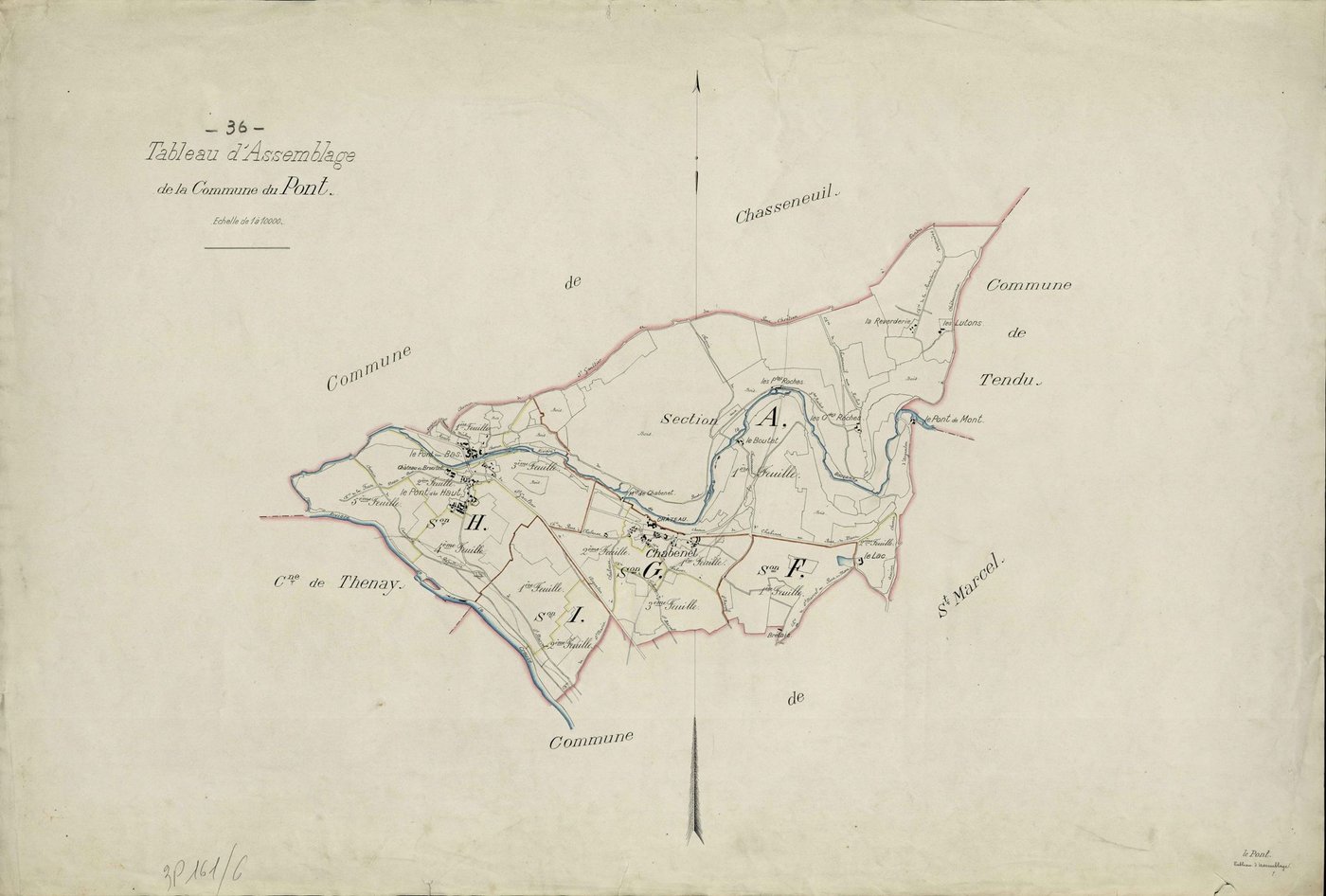 Pont-Chrétien-Chabenet - Tableau d'assemblage.