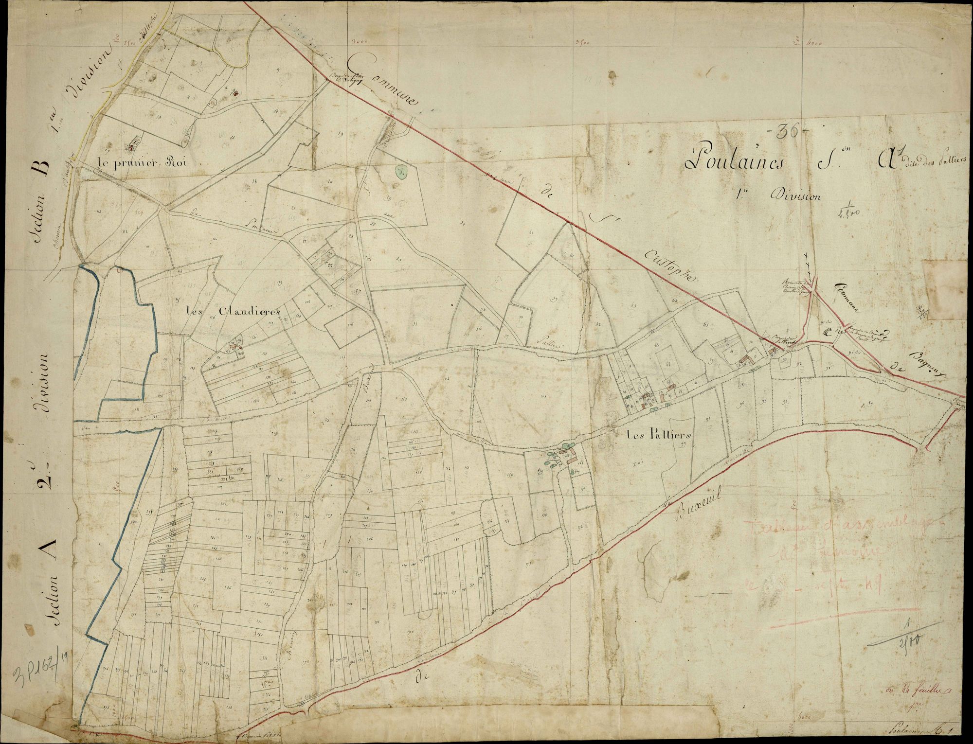 Poulaines - Section A1, dite des Palliers.