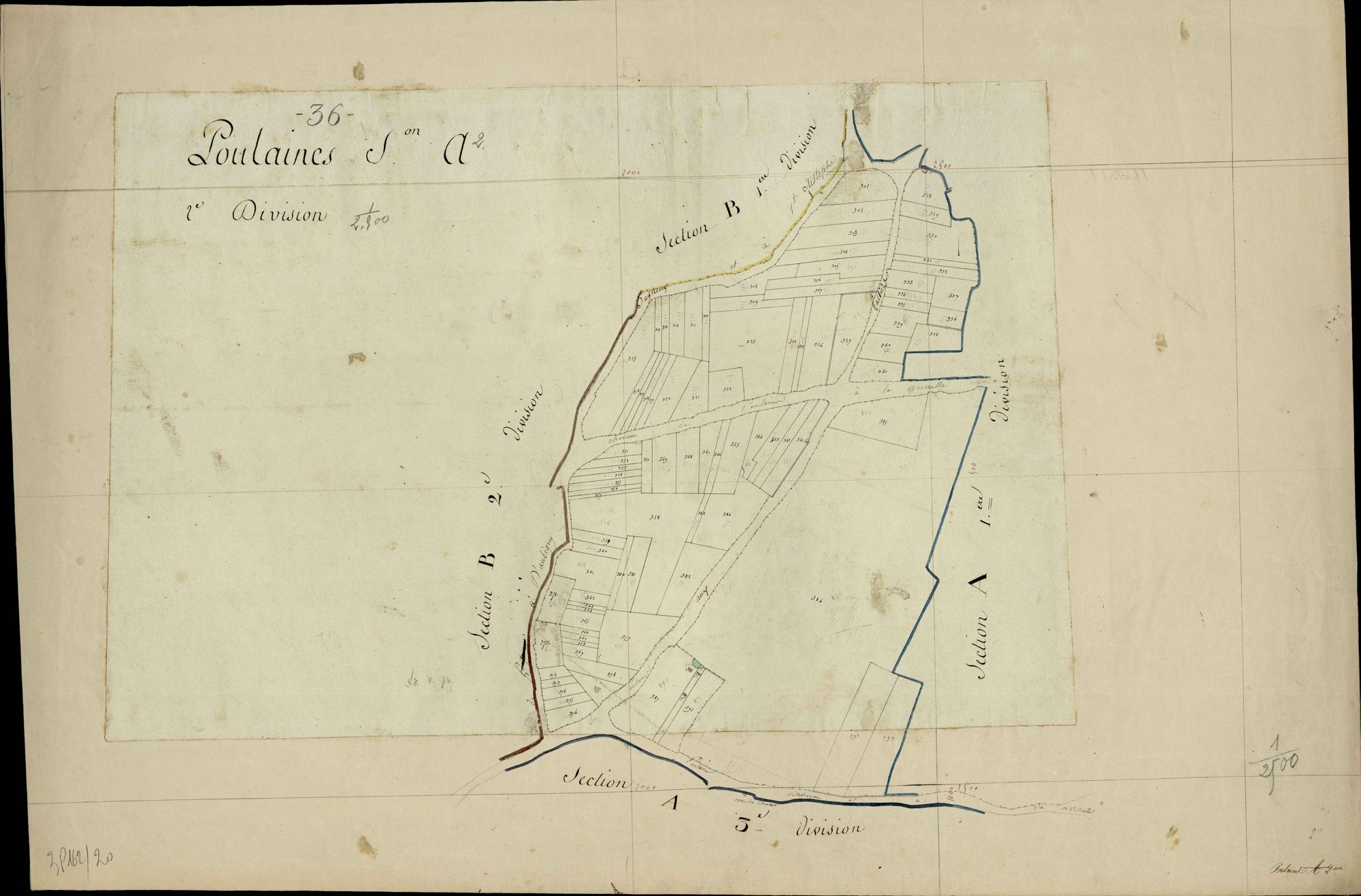 Poulaines - Section A2, [dite des Palliers].