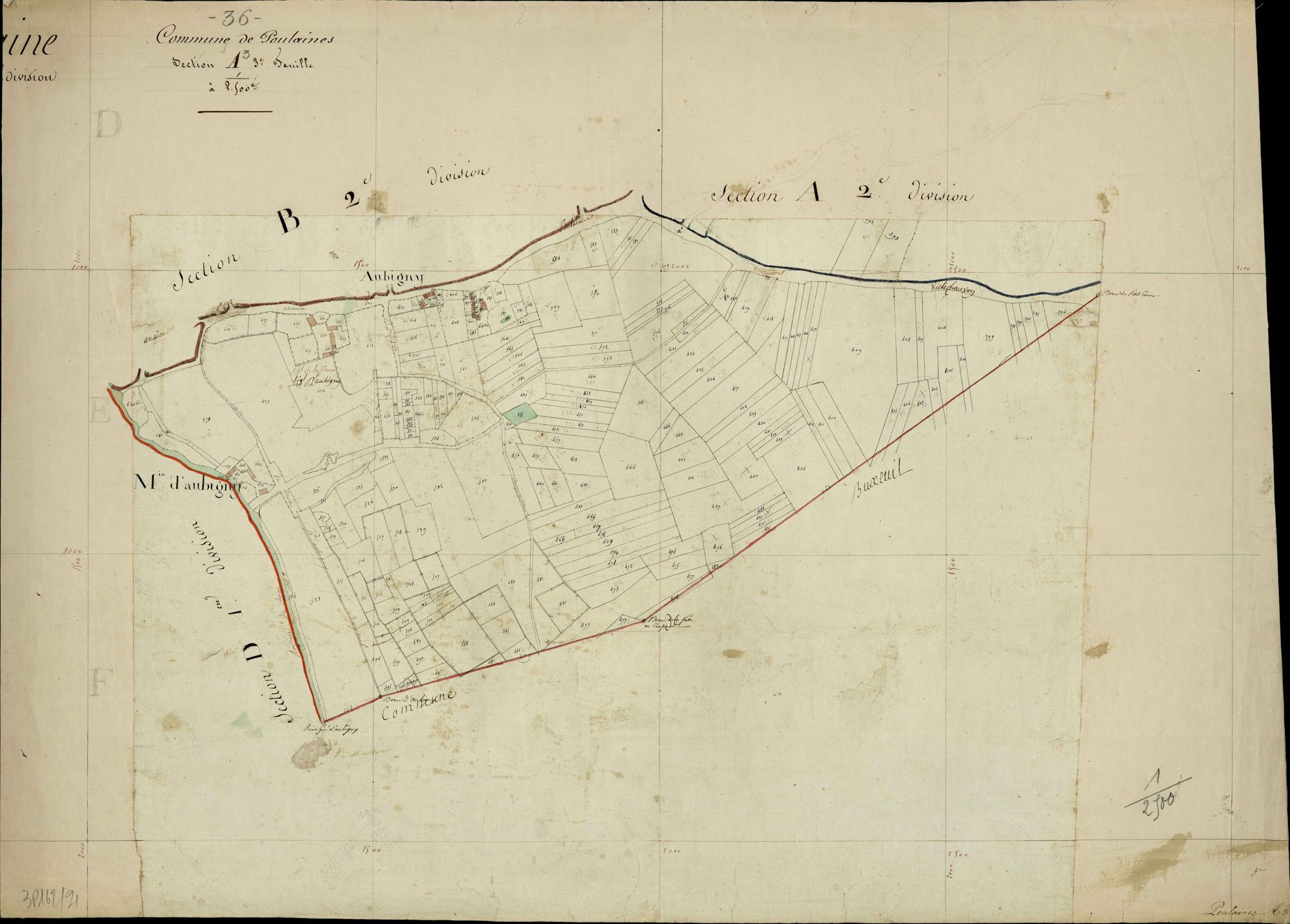 Poulaines - Section A3, [dite des Palliers].