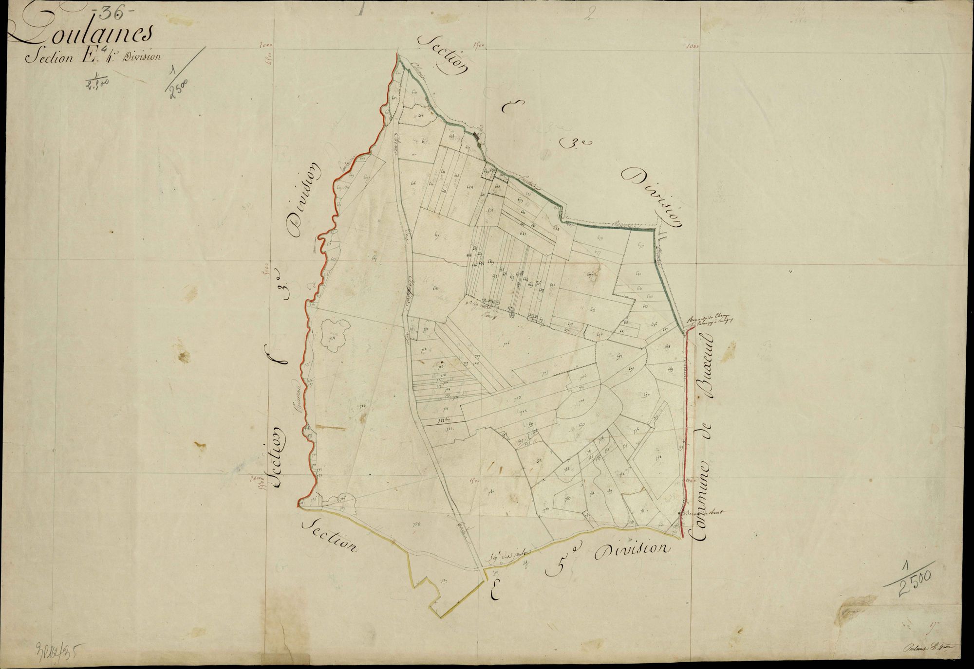 Poulaines - Section E4, [dite du Rouet].