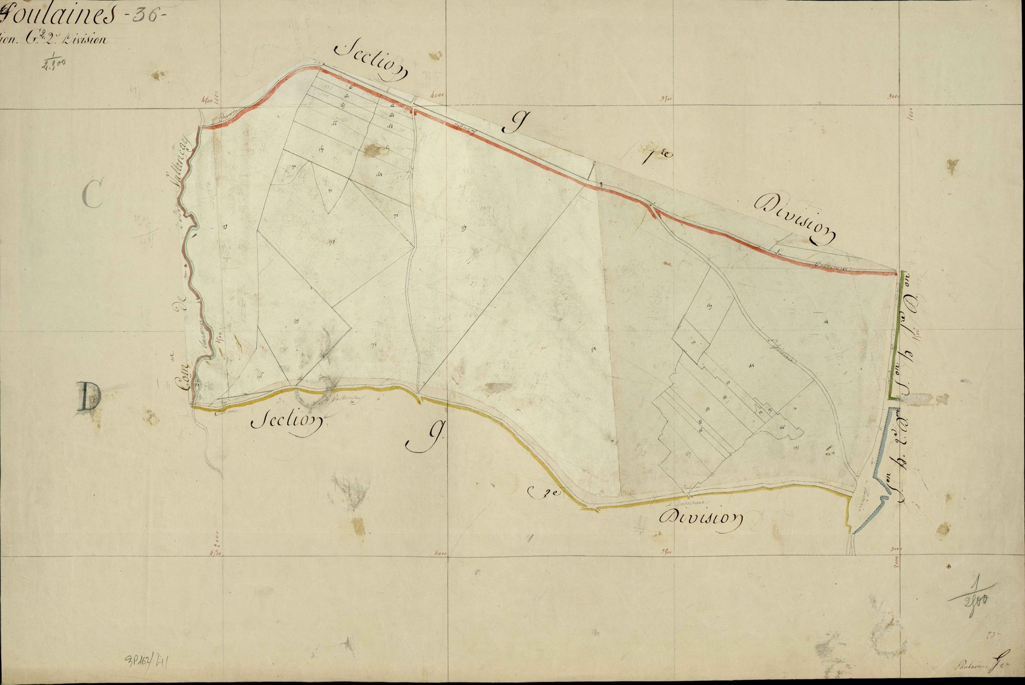 Poulaines - Section G2, [dite des Idereaux].