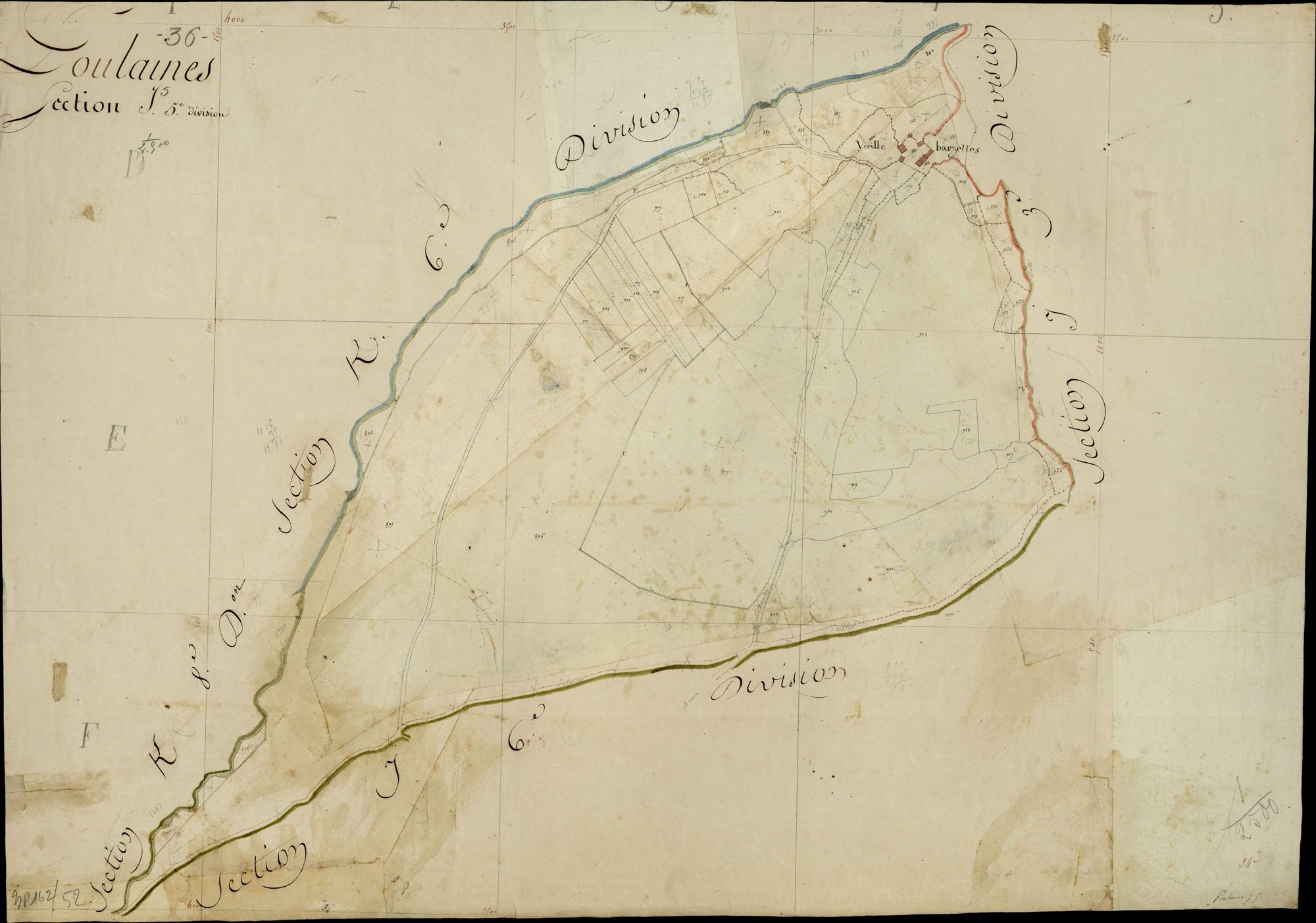 Poulaines - Section J5, [dite de Cungy].
