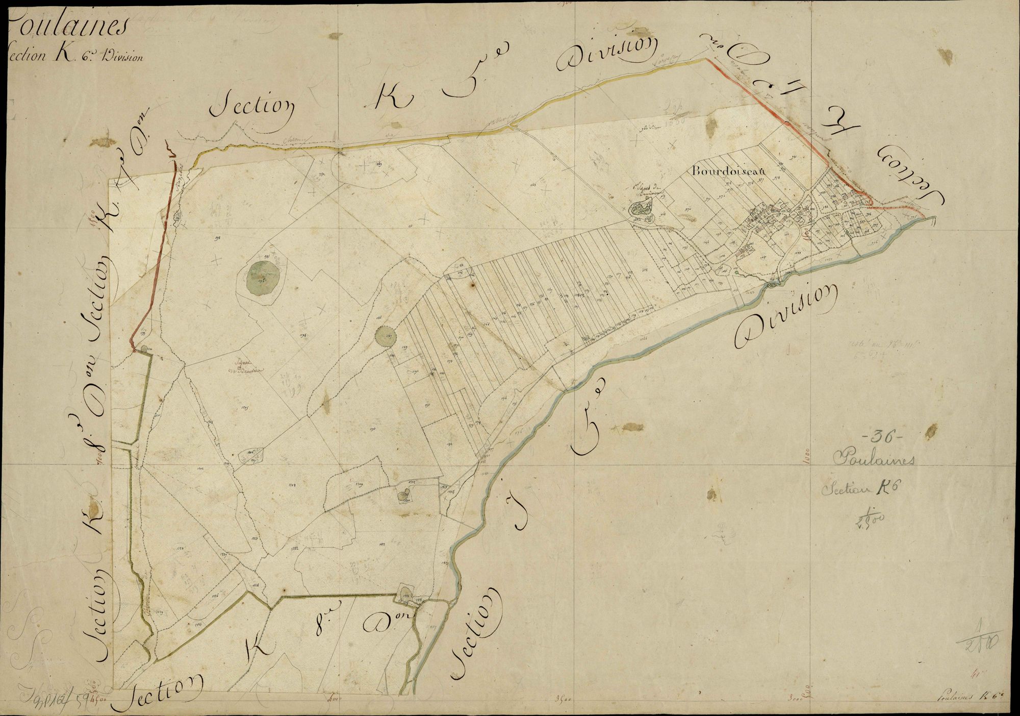 Poulaines - Section K6, [dite de la Chapelle].