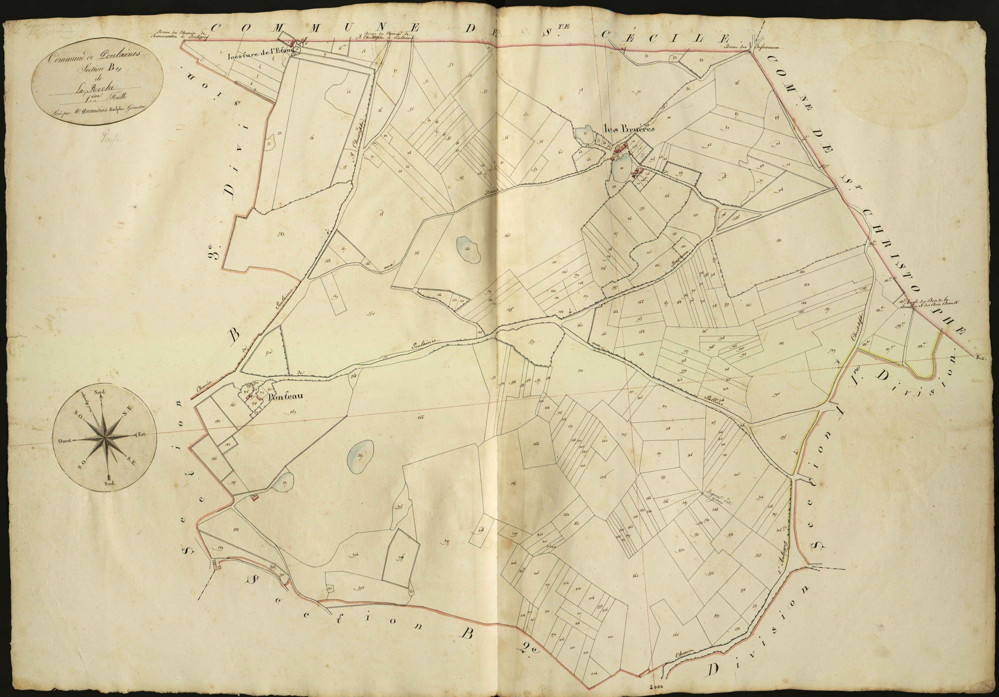 Poulaines - Section B1, dite de la Roche.