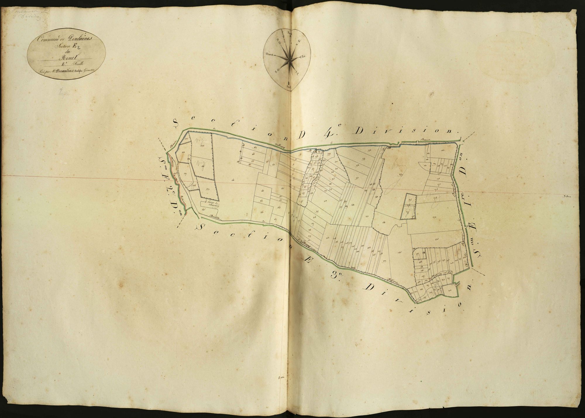 Poulaines - Section E2, dite du Rouet.