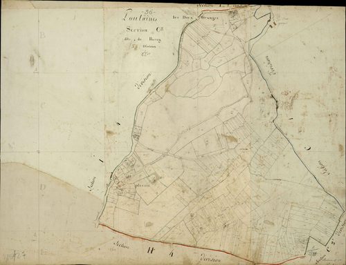Poulaines - Section C3, dite du Bourg.