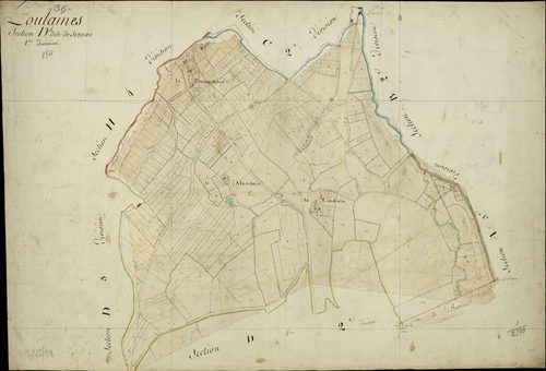 Poulaines - Section D1, [dite de Sernan].
