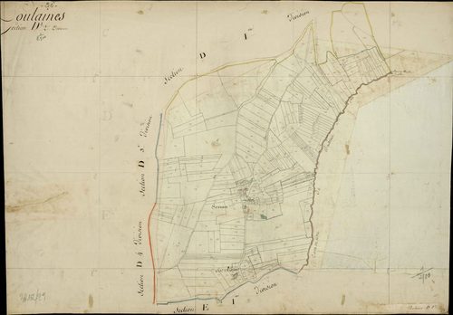 Poulaines - Section D2, [dite de Sernan].