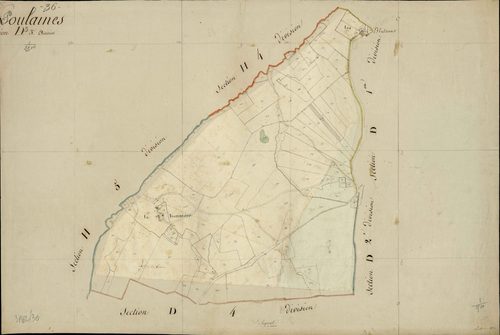 Poulaines - Section D3, [dite de Sernan].