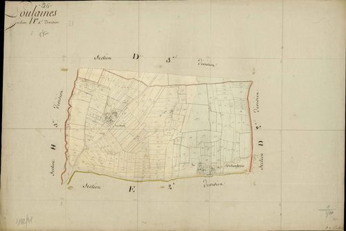 Poulaines - Section D4, [dite de Sernan].