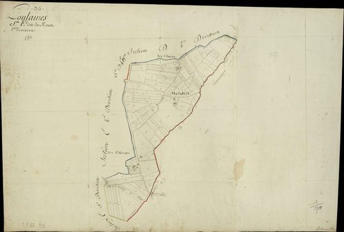 Poulaines - Section E1, dite du Rouet.