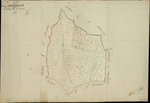 Poulaines - Section E4, [dite du Rouet].