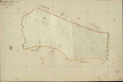 Poulaines - Section G2, [dite des Idereaux].