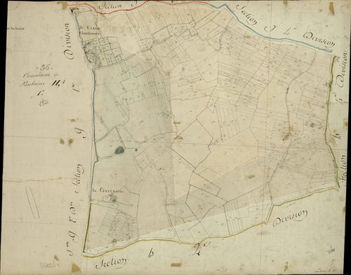Poulaines - Section H1, [dite des Bruères].